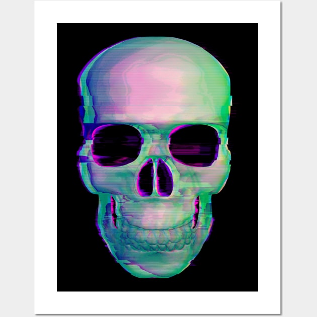 Digital Skull Wall Art by Drop23